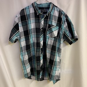 xxl teal zoo casual sleeve button mens clothes short york check shirt dress