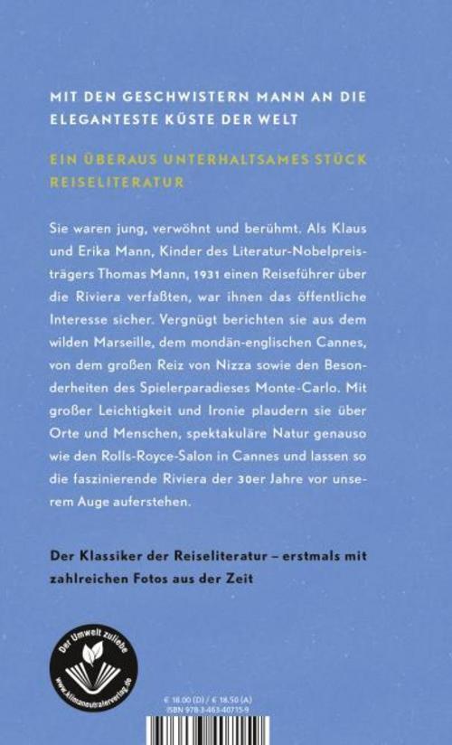 Thumbnail - Erika Mann Das Buch Von Der Riviera