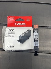 GENUINE Canon 65 Light Grey Printer Ink Pixma