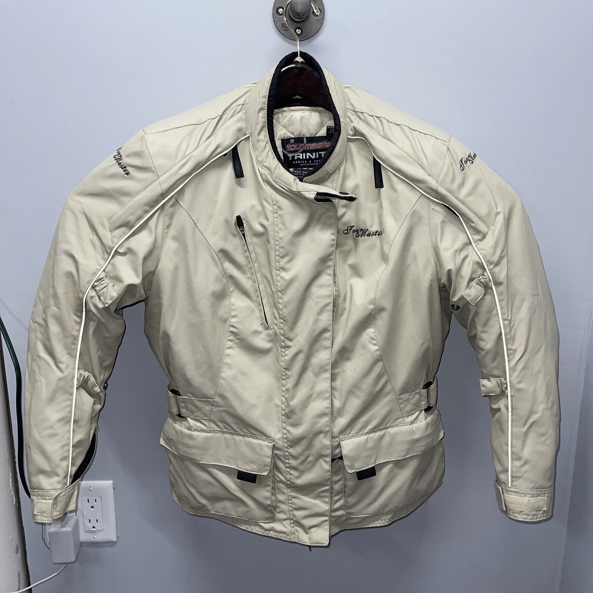 Tourmaster Transition Series 2 Womens L 12 14 Padded Motorcycle Jacket Zip Liner