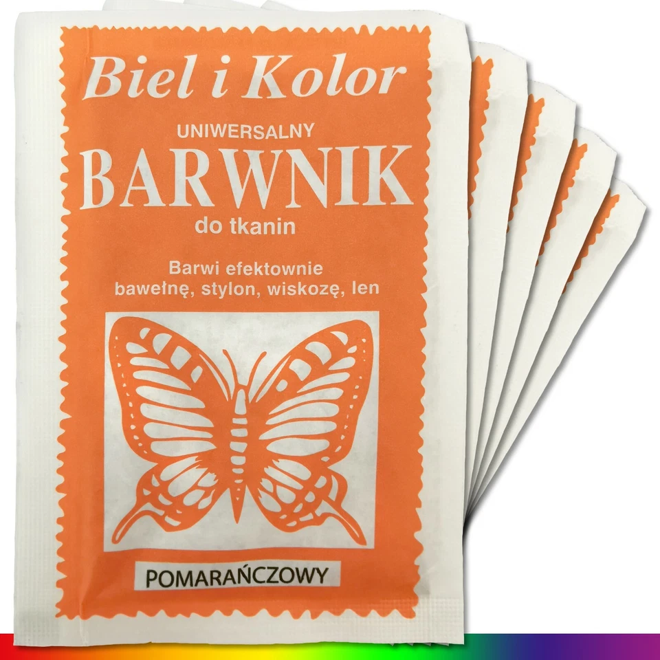 5 x 10 g color textil naranja color de tela color batik tela teñido teñido