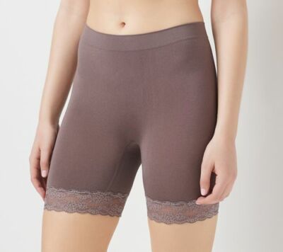 BREEZIES Long Leg Panty w/Lace  - 1 pair