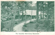 Vintage PPC - The Assembly Hall, Camp Kanesatake - F26290