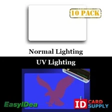 10 x Clear ID Overlay ID Card Protective Overlay with UV Eagle | IDOV_000E
