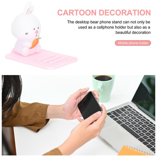 2 Pcs Mobile Phone Holder Office Cartoon Animal Adjustable Stand - 第 12/12 張圖片