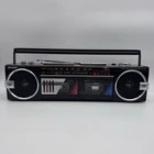 SHARP WQ-562(BK) AM/FM STEREO RADIO DOUBLE CASSETTE RECORDER BOOMBOX (See Desc)