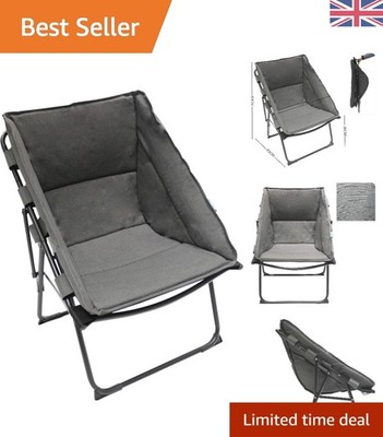 Robuster wasserdichter Klappstuhl - grauer Olefinstoff für Outdoor-Abenteuer