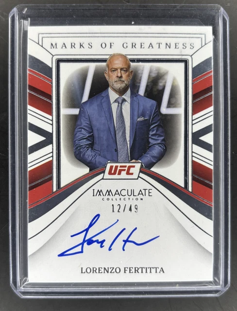 2023 Immaculate UFC Marks of Greatness Lorenzo Fertitta  Auto /49