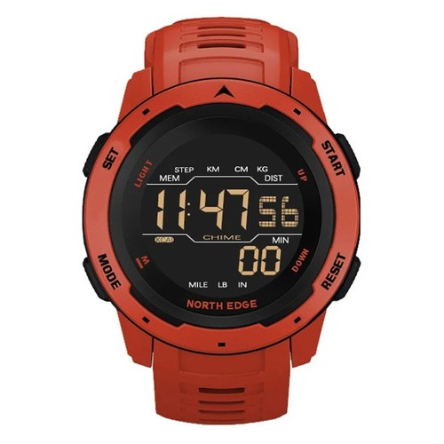 NORTH EDGE Men Smart Watch Waterproof Sport Digital Pedometer Alarm Military - Picture 18 of 19