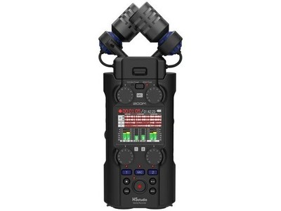 Zoom H5studio Handy Recorder 32bit Float Audio Pro Stereo Grade Mikrofon und ...