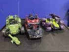 Gi Joe Vehicle Lot Vintage Hasbro AWE Striker, Swamp Masher Thunder Machine