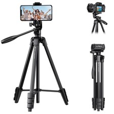 60 Inch Portable Travel Tripod Lightweight Remote Phone Holder B174A1 1 PCS