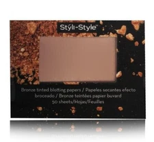Styli-Style Bronze Tinted Blotting Papers (Radiant)-(2-pack)