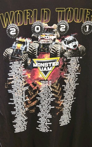 2021 Monster Jam World Tour Shirt 2 Sided Cities..............................B3 - Bild 4 von 8