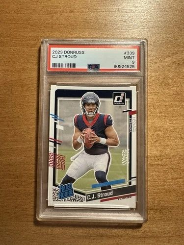 C.J. Stroud 2023 Panini Donruss Football Rated Rookie Rookie  RC #339 PSA 9 -TJ