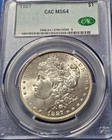 1887 P Morgan Dollar MS 64 CACG Certified US Coin 90% Silver