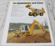 Brochure informazioni e vendita terne Benati BEN 2000 1986