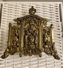 Vintage Gold Brass Napkin Letter Holder Bradley Hubbard Replica Unmarked EUC! — photo 2
