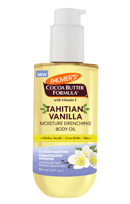 Palmer's Tahiti Vanille feuchtigkeitstränkendes Körperöl 192 ml UK-Verkäufer