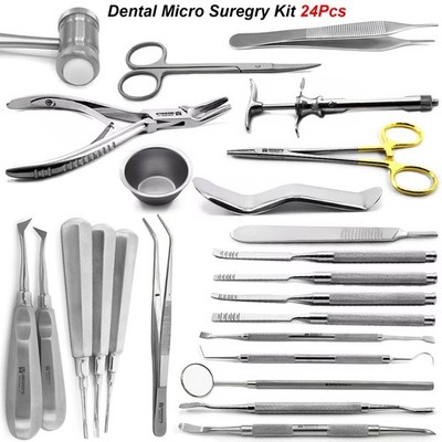 Dental Mikro Oralchirurgie Zahnextraktion Werkzeug Kit Implantat Chirurgische Instrumente