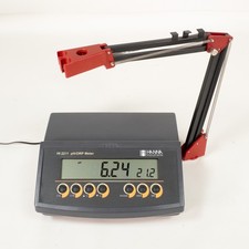 Hanna Instruments HI 2211 Benchtop pH/ORP Meter w/ Electrode Arm Tested Working