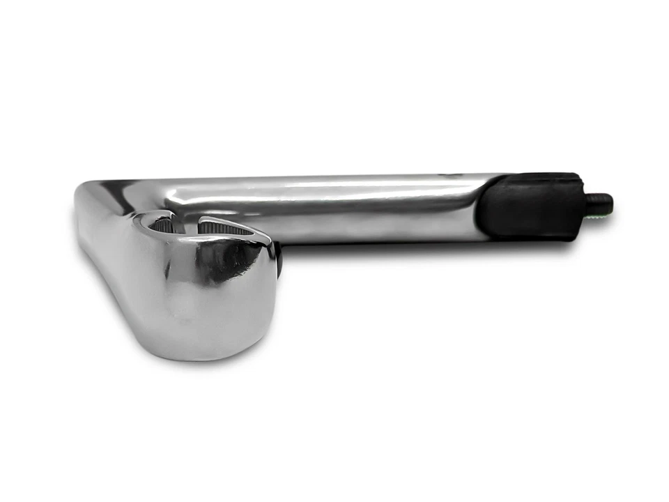 Retro Alu Rennrad Vorbau Silber Ø 25,4 mm Lenkerklemmung für 1" Gabel - Bild 3 von 3