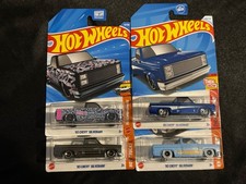 Hot Wheels Diecast 83 Chevy Silverado Lot Of 4 Hot Trucks Chevrolet