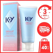 K-Y Jelly Personal Lubricant Water Based Lube for Wetter Sex -NEW- Long Lasting.