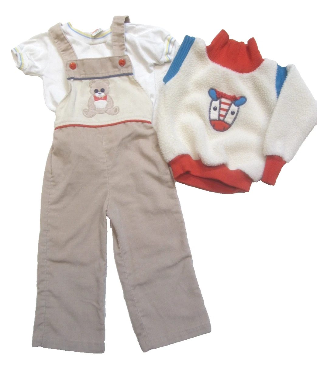 Costume 3 Pièces Vintage Pour Enfant 2T - Carltona - Couleur Rouge Et Bleu à Carreaux