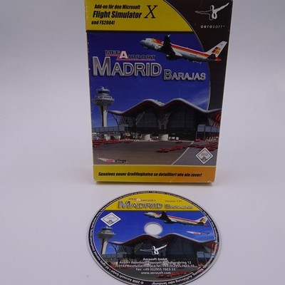 Madrid Barajas Mega Airport Box PC Spiel Game Flight Simulator X Add on