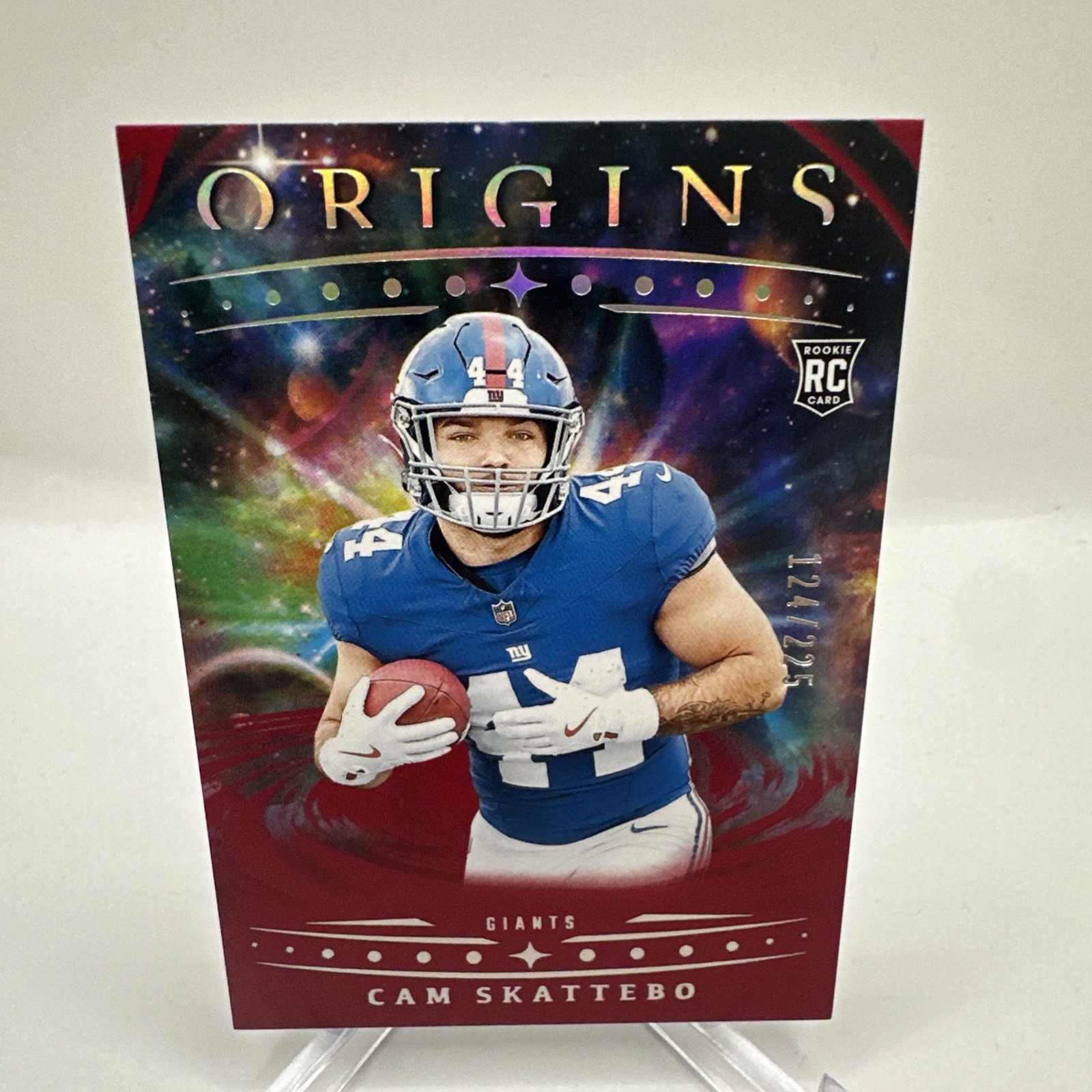 2025 Panini Origins - Cam Skattebo #123 Red /225 Rookie Giants