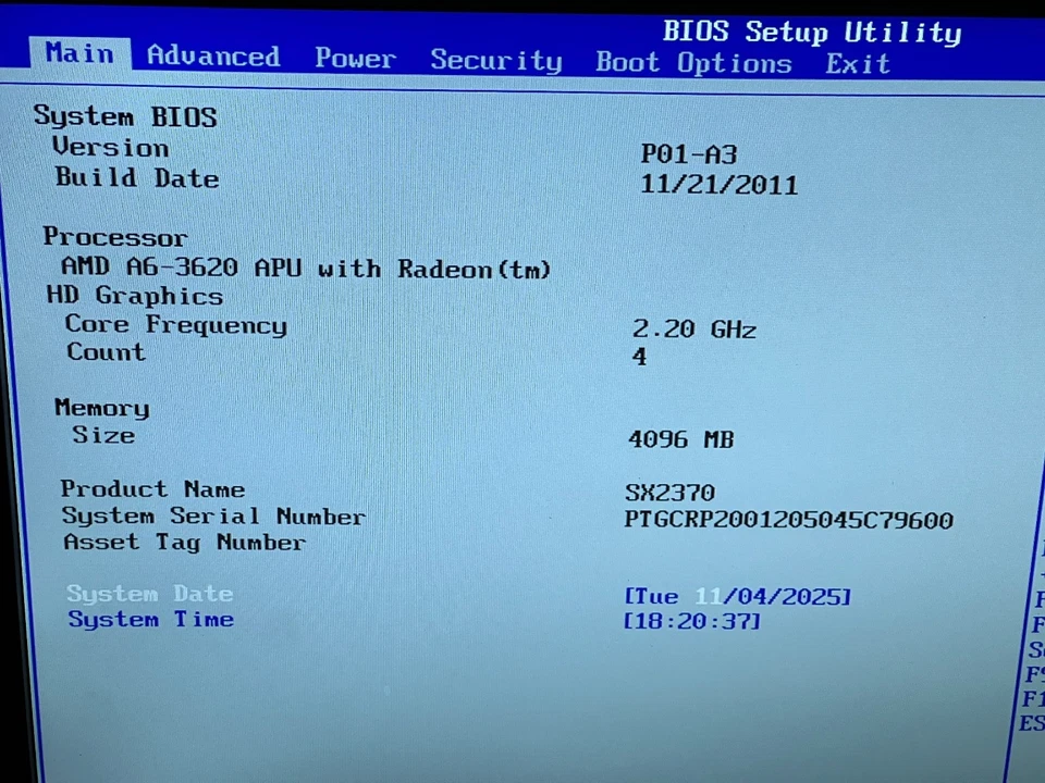 Gateway SX2370 AMD Quad-Core A6-3600 Radeon HD 6530D Graphics 4GB RAM - NO HDD - Image 2 of 4