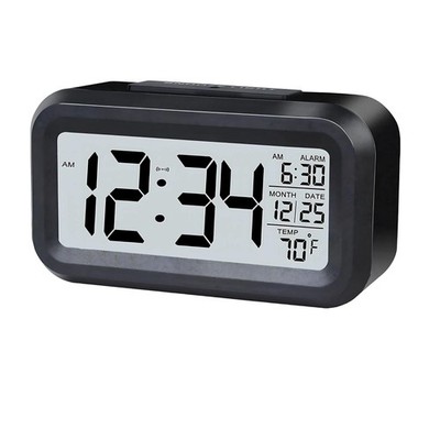 Ken-Tech T-4447-189 Digital Alarm Clock Battery Operated Large Display Night