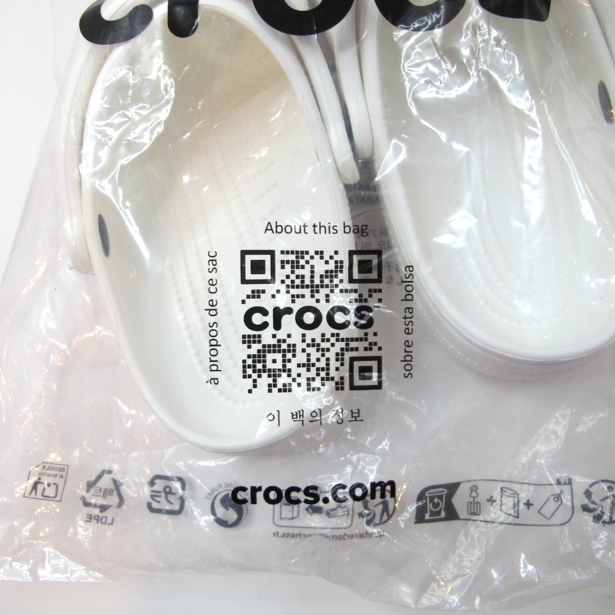 Crocs | Unisex | Classic | Clogs | White | W7/M6 — photo 2