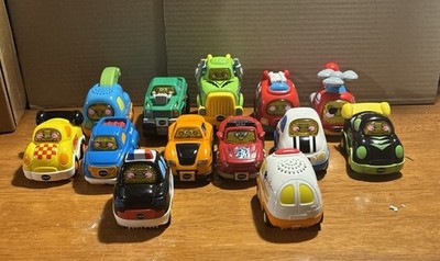 Vtech ''Go Go Smart Wheels'' Lot Of 13 Vehicles Lights Sounds Batteries Not Incl.