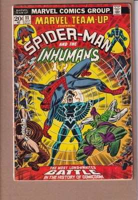 Marvel Team-Up #11 w/Inhumans (Marvel, Gerry Conway, 1973)  Very Good/4.0