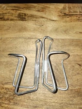 Vintage Specialized Water Bottle Cage Pair Set Silver Alloy Road Gravel MTB