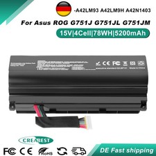 Batteria 15V 78WH A42LM93 A42N1403 per Asus ROG G751 G751J 17.3 G751JL G751JM G751JT
