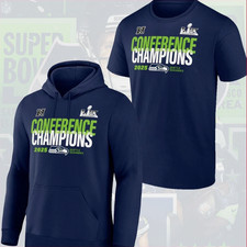 HOT - Seahawks 2025 NFC Champions Right Side Draw Hoodie Tee Fan Look
