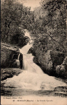 Old postcard - MORTAIN - La Grande Cascade (Channel)