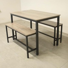 Oak Table with Bench Seating - LIVI010