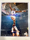 Julius Erving 76ers Hard Signed 8x10 JSA Witnessed COA