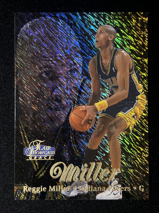 1997-98 Flair Showcase - Reggie Miller #57 Row 1 Indiana Pacers