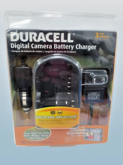 CARGADOR DE BATERÍA PARA CÁMARA DIGITAL DURACELL PARA HOGAR, TRABAJO Y VIAJES EN CAJA 2 PIEZAS Foto 2 de 4
