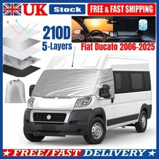 Motorhome Thermal Windscreen Screen Cover Wrap Silver Out Blinds For Fiat Ducato