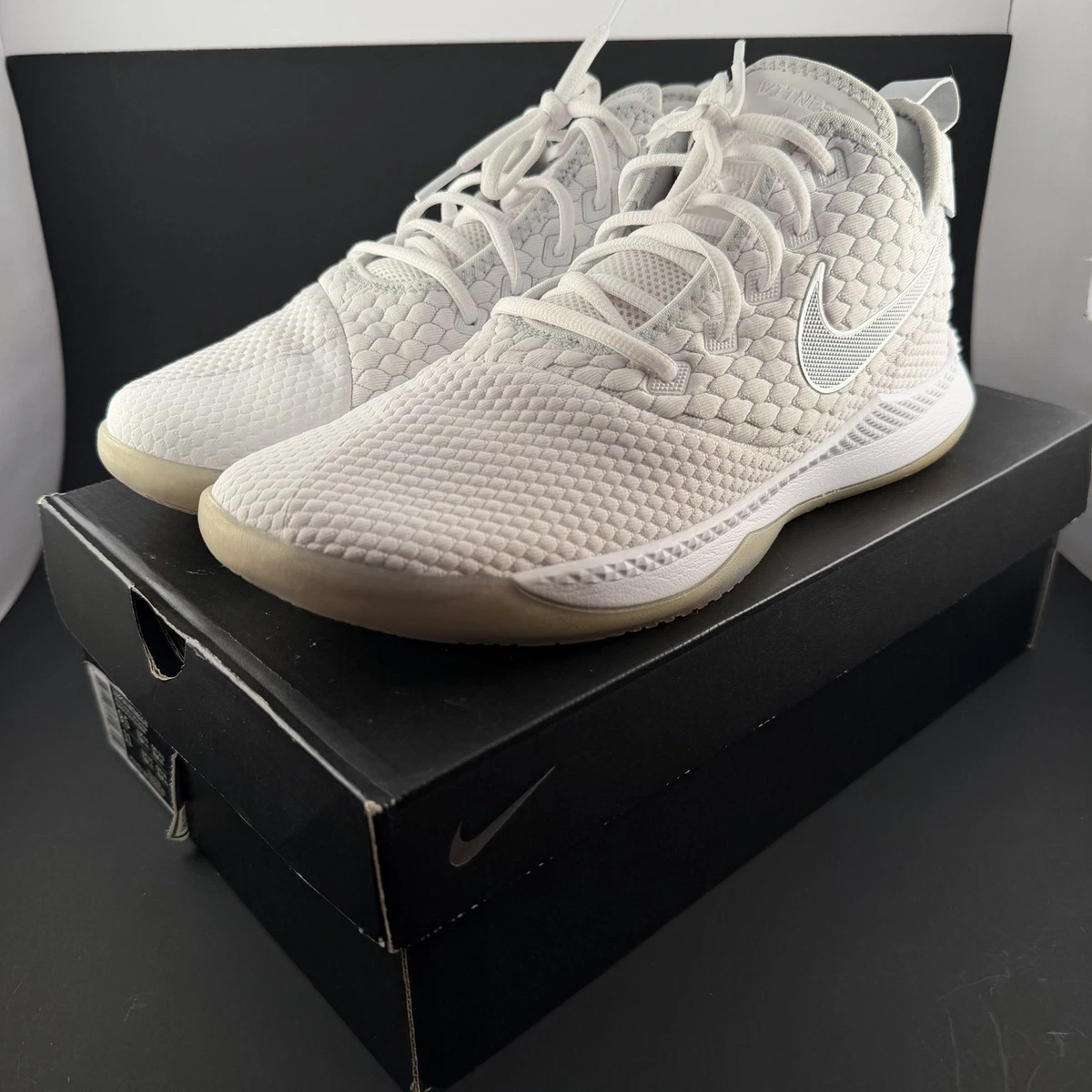 Nike LeBron Witness 3 White Chrome | eBay