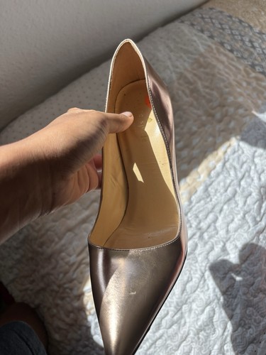 kate spade new york Women’s Leather Pointed Toe Metallic Gold Pumps Size 8