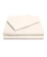 Malouf Woven Brushed Microfiber Sheet Set Split King Ivory