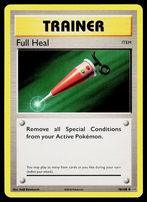 Full Heal 78/108 Uncommon Evolutions Pokemon Moderately Played