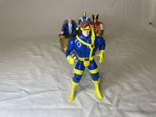 Vintage 1993 Toy Biz Marvel Cyclops Uncanny X-Men Action Figure Toy 5"